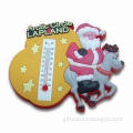 Santa Claus 3D Sticker, Made of Soft Magnet and Rubber, Arctic Circle Lapland, Christmas Grandpa